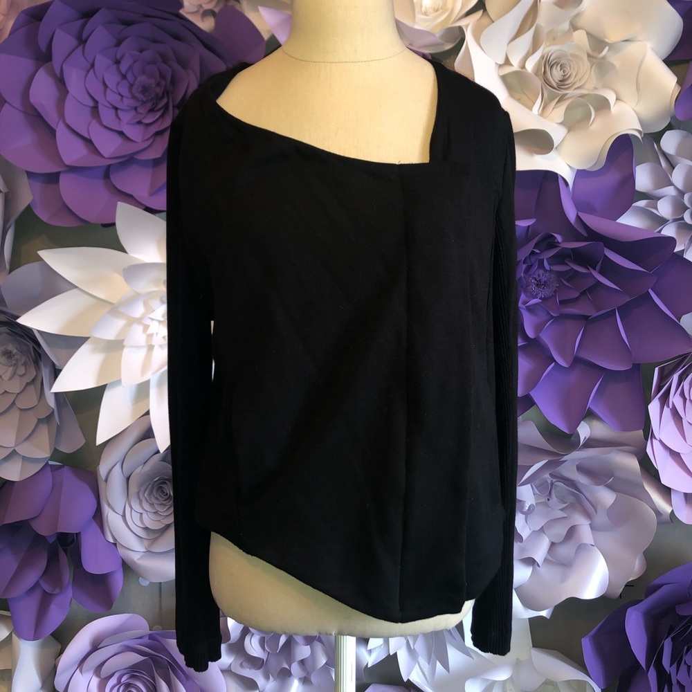 Black zip up sweater